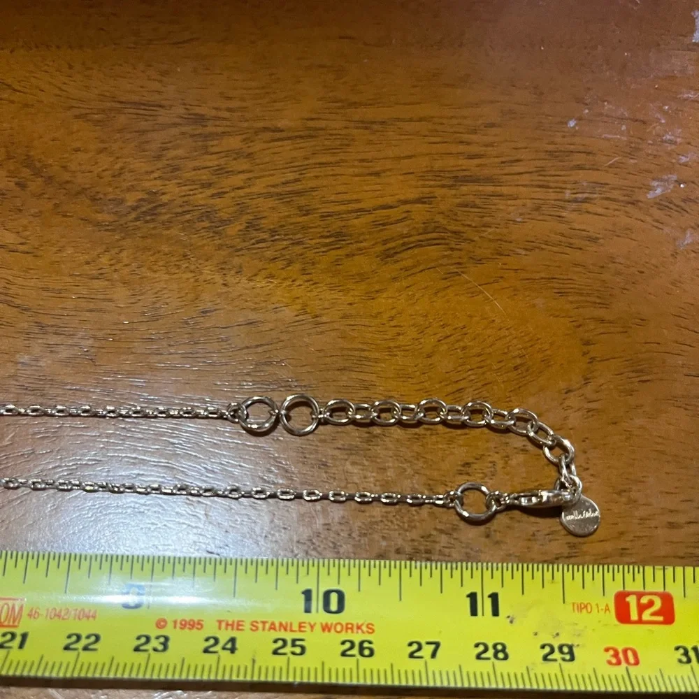 Stella & Dot Gold Necklace with Clear Pendant - Picture 12 of 14